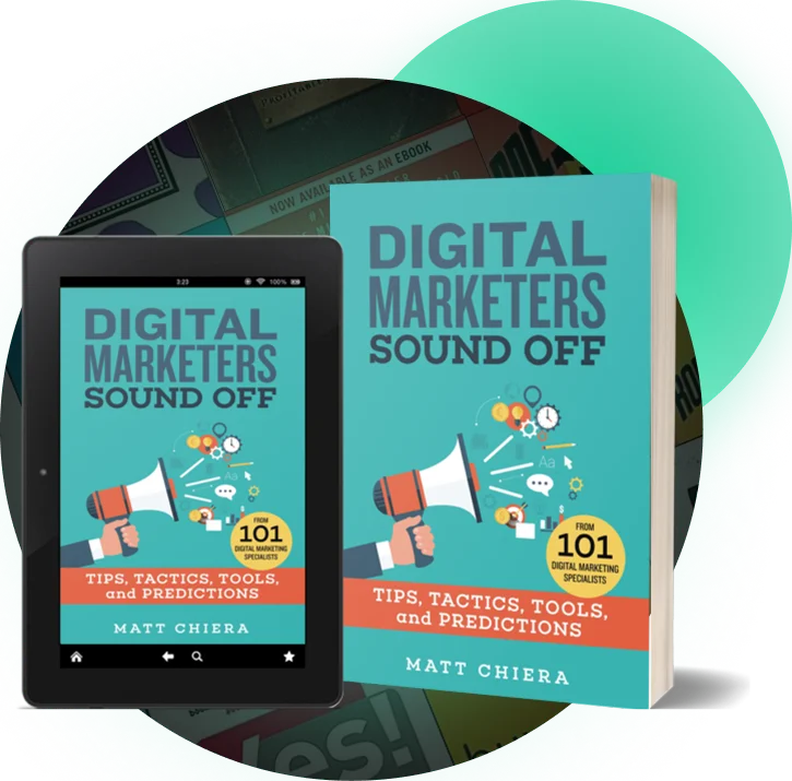 Book and e-reader mockup for digital marketing title